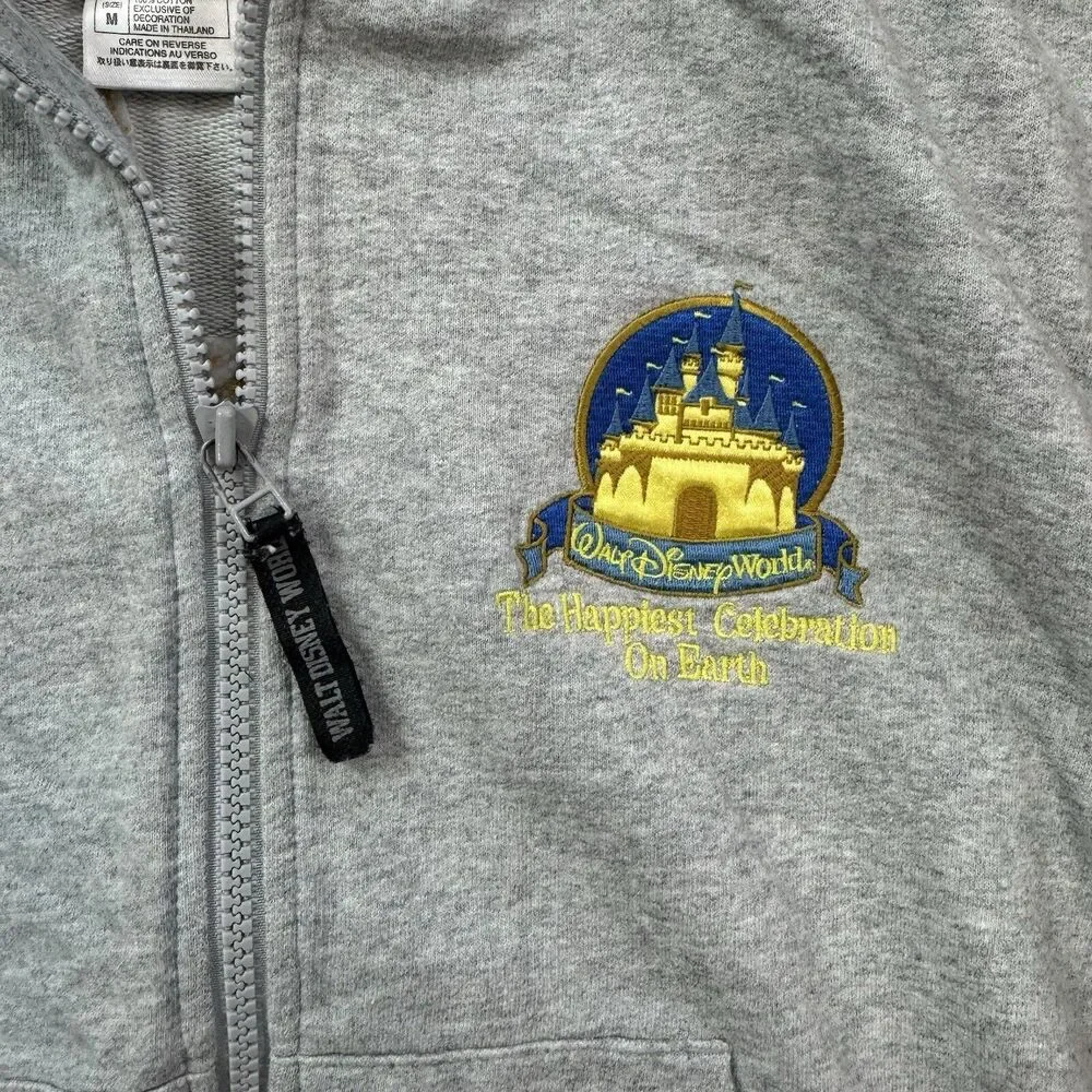Walt Disney World THE HAPPIEST CELEBRATION ON EARTH Zip Sweatshirt Jacket M